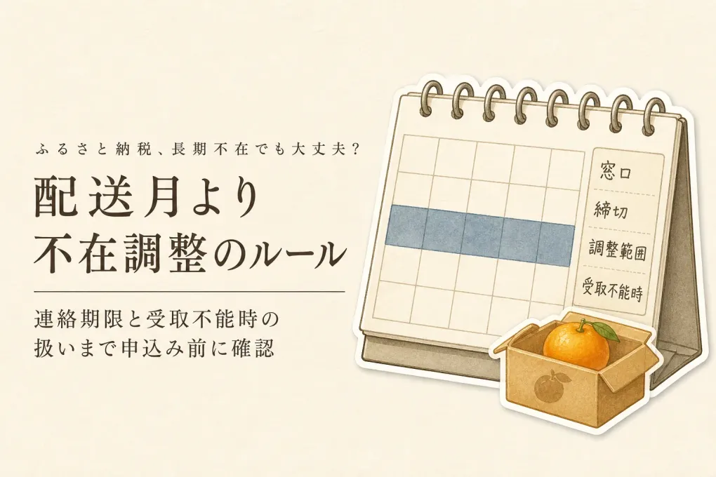 ふるさと納税フルーツ定期便は長期不在でも申し込める？配送調整できる自治体の見分け方