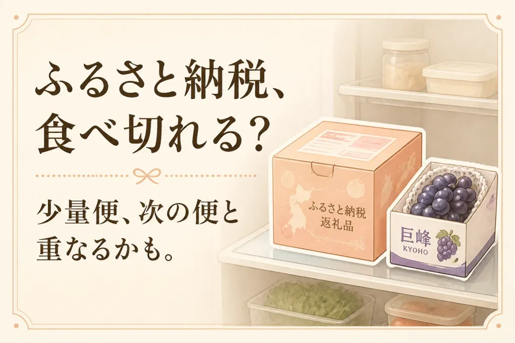 ふるさと納税のフルーツ定期便は少量を選べる？2人暮らしで食べ切るための確認点