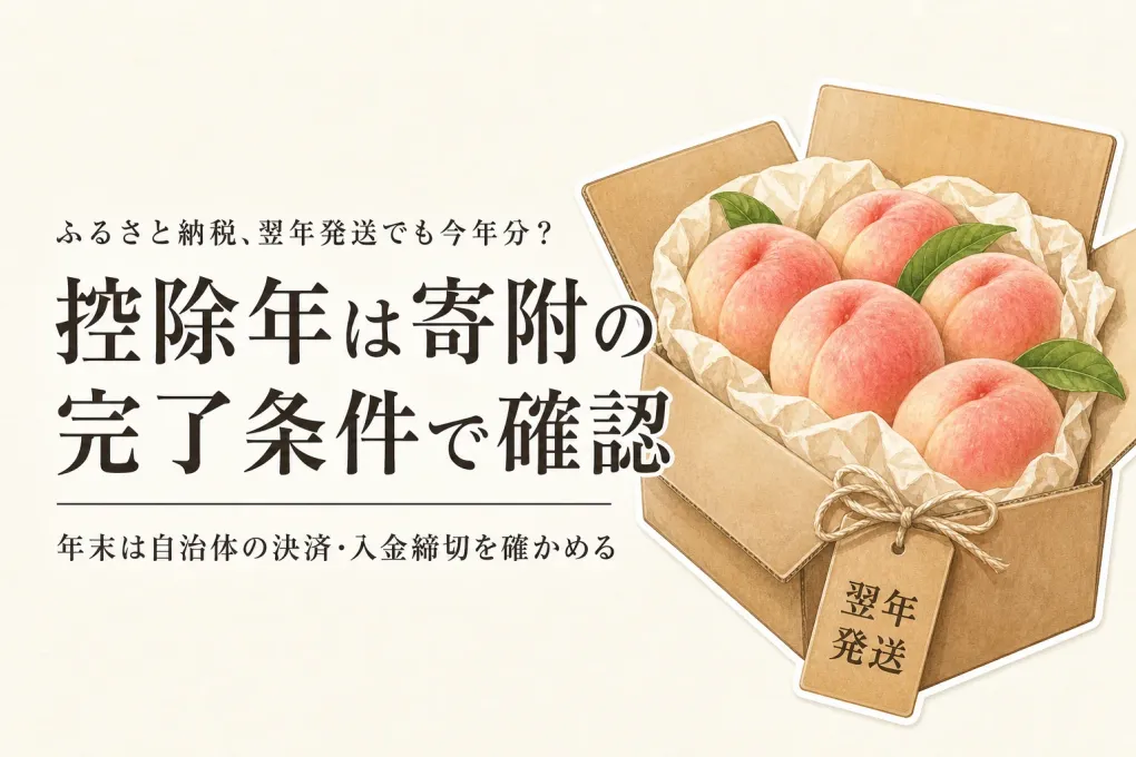 ふるさと納税の先行予約は翌年発送でも今年分の控除？年末の寄附日・決済確認