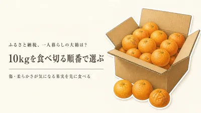 ふるさと納税の訳ありみかんは10kgで大丈夫？一人暮らしで傷が気になる果実から食べ切る選び方