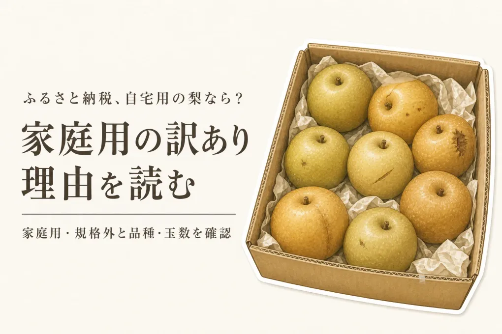 ふるさと納税の訳あり梨は贈答用でない？傷・不揃いの理由から家庭用を選ぶチェックポイント